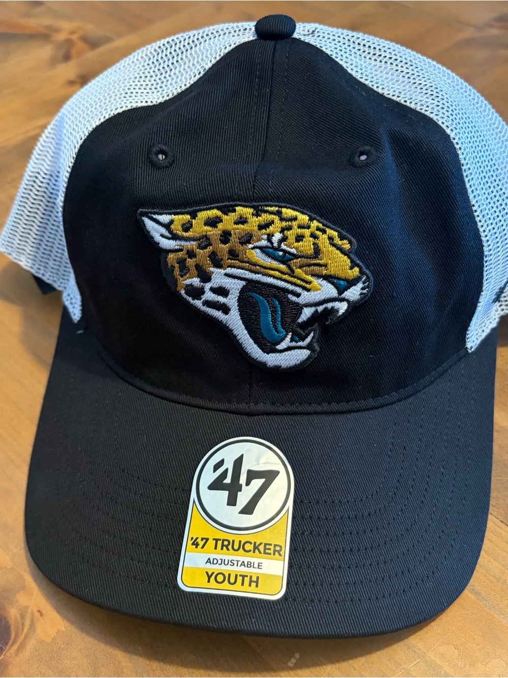 NWT Jacksonville Jaguars ‘47 Brand Youth SnapBack Trucker Hat NFL